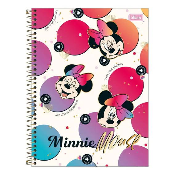 Caderno C/d Univ Minnie 1 Mat 80 Fls Minnie Foto 1