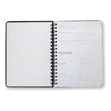 Caderno Cicero Projetos Classica Espiral 17x24 Preto Foto mini  3