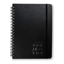 Caderno Cicero Projetos Classica Espiral 17x24 Preto Foto  mini 1