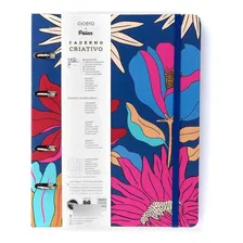 Caderno Criativo Cicero Argolado - Polen / Azul Cor Polen - tropicalia azul Foto mini 1