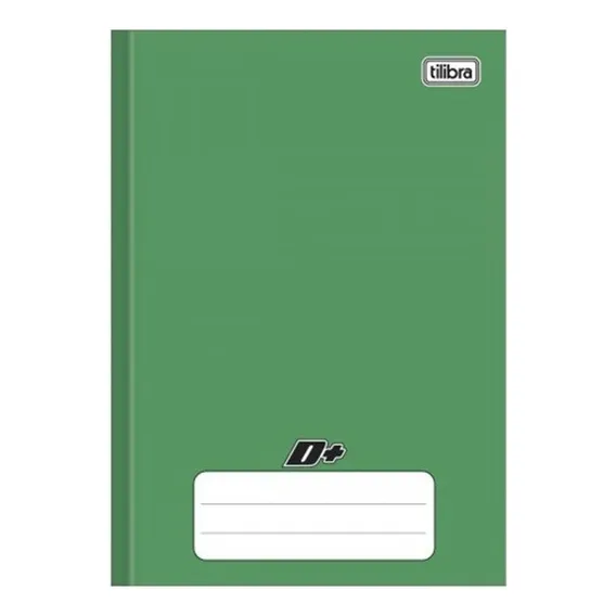 Caderno D+ Brochura Capa Dura 96 Fls Tilibra Grande Cores Cor Verde Foto 1