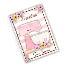 Caderno De Receitas Personalizado C/ Nome Na Capa Foto  mini 1
