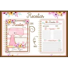 Caderno De Receitas Personalizado C/ Nome Na Capa Foto mini  2