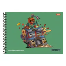 Caderno Espiral Cartografia Foroni 80 Folhas Fortnite Foto mini 1
