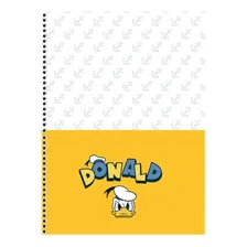 Caderno Pato Donald 10 Materias Espiral Pautado 160fls Cor Branco Foto mini 2