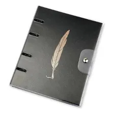Caderno Planne Fichário Otima Pvc 10x1 Ultra Noir Pena Foto mini 1