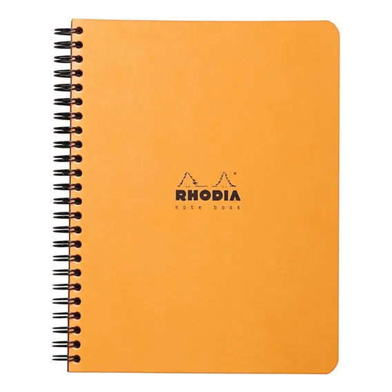 Caderno Rhodia Note Book 80g A5+ Capa Laranja Foto 1