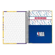 Caderno Times 10 Matérias Nba 160 Fls Capa Dura Lakers Cor Amarelo Foto mini 2