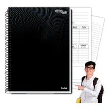 Caderno Univ. Capa Dura 80 Folhas Essenciale - Preto Foto mini 2