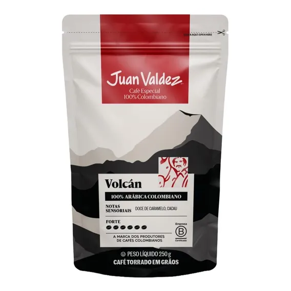 Café Colombiano Juan Valdez Em Grãos Volcán 250g Foto 1