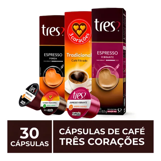 Café en cápsula Tres Corações Cápsulas Três Corações® sem glúten Foto 1