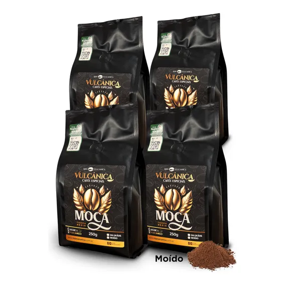Café Especial moca 1kg - Vulcânica Cafés Especiais Foto 1