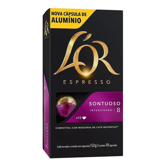 Café Espresso Sontuoso L'or 52g com 10 Cápsulas de Alumínio Foto 1