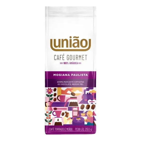 Café Gourmet Mogiana Paulista Torrado E Moído União 250g Foto 1