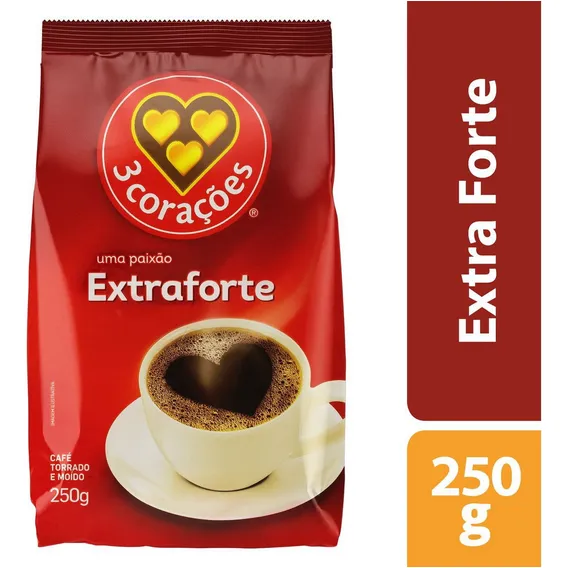 Café Torrado E Moído Extraforte 250g 3 Corações Foto 1