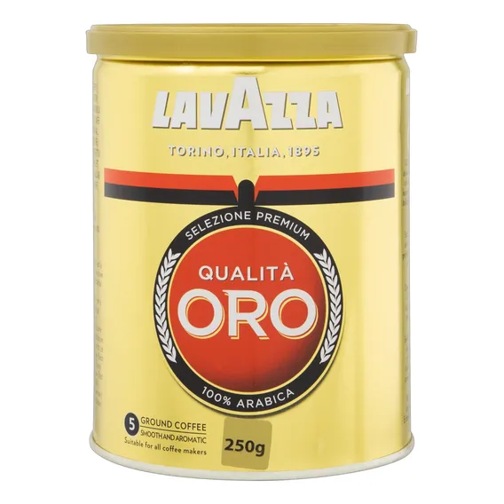 Café Torrado e Moído Lavazza Qualità Oro Lata 250g Foto 1