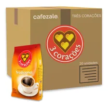 Café Três Corações Tradicional Moído Kit 20 Pacotes 250g Foto mini 1