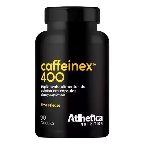 Cafeína 400mg Caffeinex Anidra 90 Caps Atlhetica Nutrition Sabor Sem sabor Foto 1