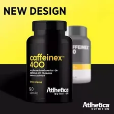 Cafeína 400mg Caffeinex Anidra 90 Caps Atlhetica Nutrition Sabor Sem sabor Foto mini 2