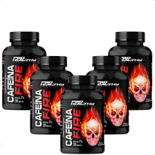 Cafeína 420mg Fire Tabletes - 5x Potes 30 Unid - Pro Healthy Sabor Sem Sabor Foto  mini 1