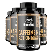 Cafeína Caffeine Action 420mg Unilife 120 Cápsulas 4un Foto  mini 1