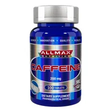 Cafeína Em Cápsula Allmax Caffeine 200mg 100 Tabs Importado Foto mini 4