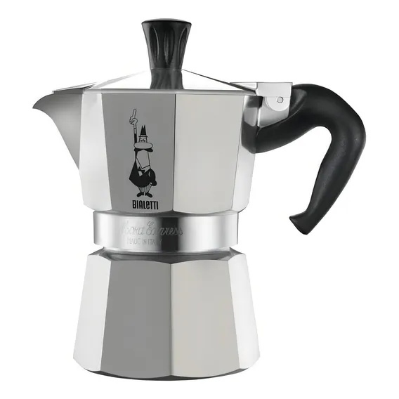 Cafeteira Bialetti Nuova Moka Moka Express Cafeteira Italiana Prateada Italiana Foto 1