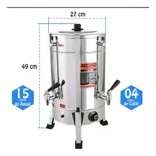 Cafeteira Comercial Industrial 4 Litros Padaria E Lanchonete Cor Prateado 220V Foto mini 4