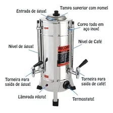 Cafeteira Comercial Industrial 4 Litros Padaria E Lanchonete Cor Prateado 220V Foto mini 3