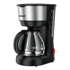 Cafeteira Elétrica 18 Xícaras Café Nova com Colher Dosadora Amvox Acf 227 Preta Inox Voltagem 110V Foto  mini 1
