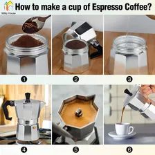 Cafeteira Expresso Cafeteira italiana Cor cinza Foto mini  3