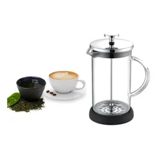 Cafeteira Francesa 600ml French Press Vidro Inox Cremeira Cor Preto Foto mini 1
