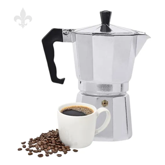 Cafeteira Manual Italiana Art House Cafeteira Italiana Cafeteira - Prata Foto 1