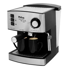 Cafeteira Philco Coffee Express 15 Bar Filtro Permanente Cor Preto/Prateado 127V Foto  mini 1