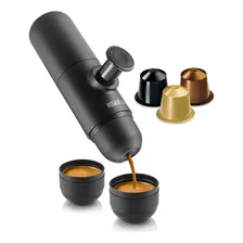 Cafeteira portátil Wacaco Minipresso NS analógico preta expresso Foto mini 4