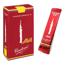 Caixa 10 Palhetas Sax Soprano Vandoren 2 Java Red Cut Foto  mini 1