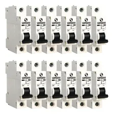 Caixa 12 Disjuntor Monofásico Din 50a Soprano Curva C Foto  mini 1