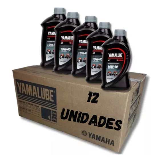 Caixa 12 Litros Óleo 10w40 4 T Yamalube Semissintético Yamaha 10w-40 Foto 1