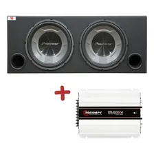 Caixa 12 Polegadas 2 Pioneer Ts-w3060br + M贸dulos Taramps Foto mini 1