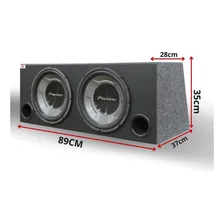 Caixa 12 Polegadas 2 Pioneer Ts-w3060br + M贸dulos Taramps Foto mini 3