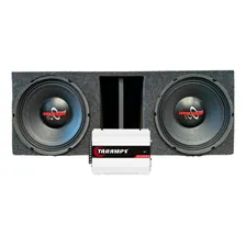 Caixa 2 Alto Falante Hp750 Hard Power 750w + Ds800x4 Taramps Foto mini 1