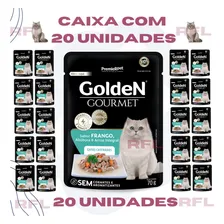 Caixa 20un Golden Gourmet Gatos Adulto Castrados Frango 70g Foto mini  2