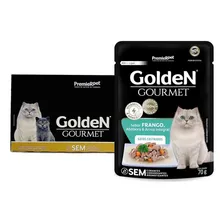 Caixa 20un Golden Gourmet Gatos Adulto Castrados Frango 70g Foto  mini 1