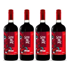 Caixa 4 Vinho Tinto Suave Santomé De Mesa 750ml Garrafa Foto  mini 1