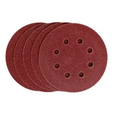 Caixa 5 Pcs Disco Lixa C/ Velcro 5 #100 8 Furos Mtx 738059 Foto  mini 1