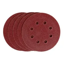 Caixa 5 Pcs Disco Lixa C/ Velcro 5 #80 8 Furos Mtx 738049 Foto mini 1