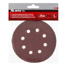 Caixa 5 Pcs Disco Lixa C/ Velcro 5 #80 8 Furos Mtx 738049 Foto mini 3