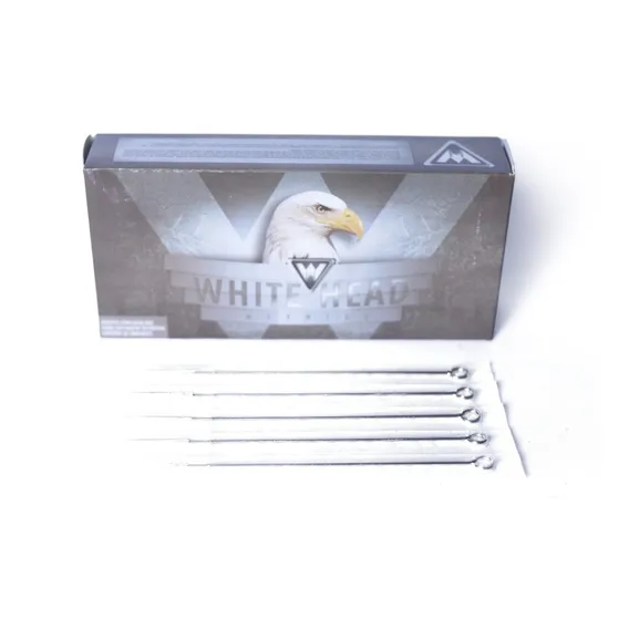 Caixa 50 Agulhas White Head Para Tatuagem Tattoo Calibre Da Agulhas 10 Foto 1
