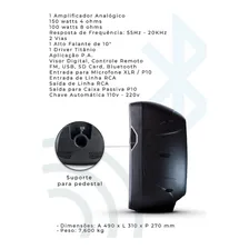 Caixa Acústica 10 Ativa Bluetooth Wls 150w Rms S10 Bivolt Foto mini 3