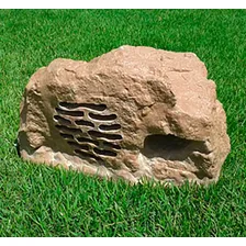 Caixa Acústica Externa Para Jardim Soundstone Pedra 150w Cor Cinza Foto mini 4
